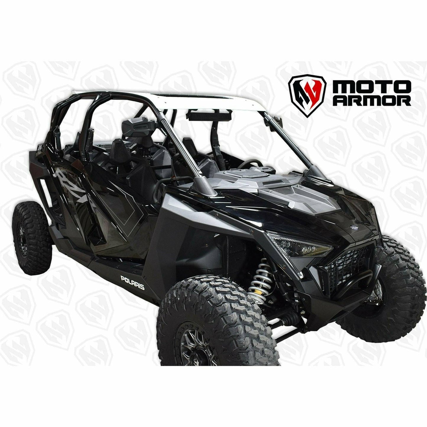 Moto Armor Polaris RZR Pro XP 4 / Turbo R 4 Aluminum Roof with Sunroof - MA-RZPRO-RF-4-AL-BLK