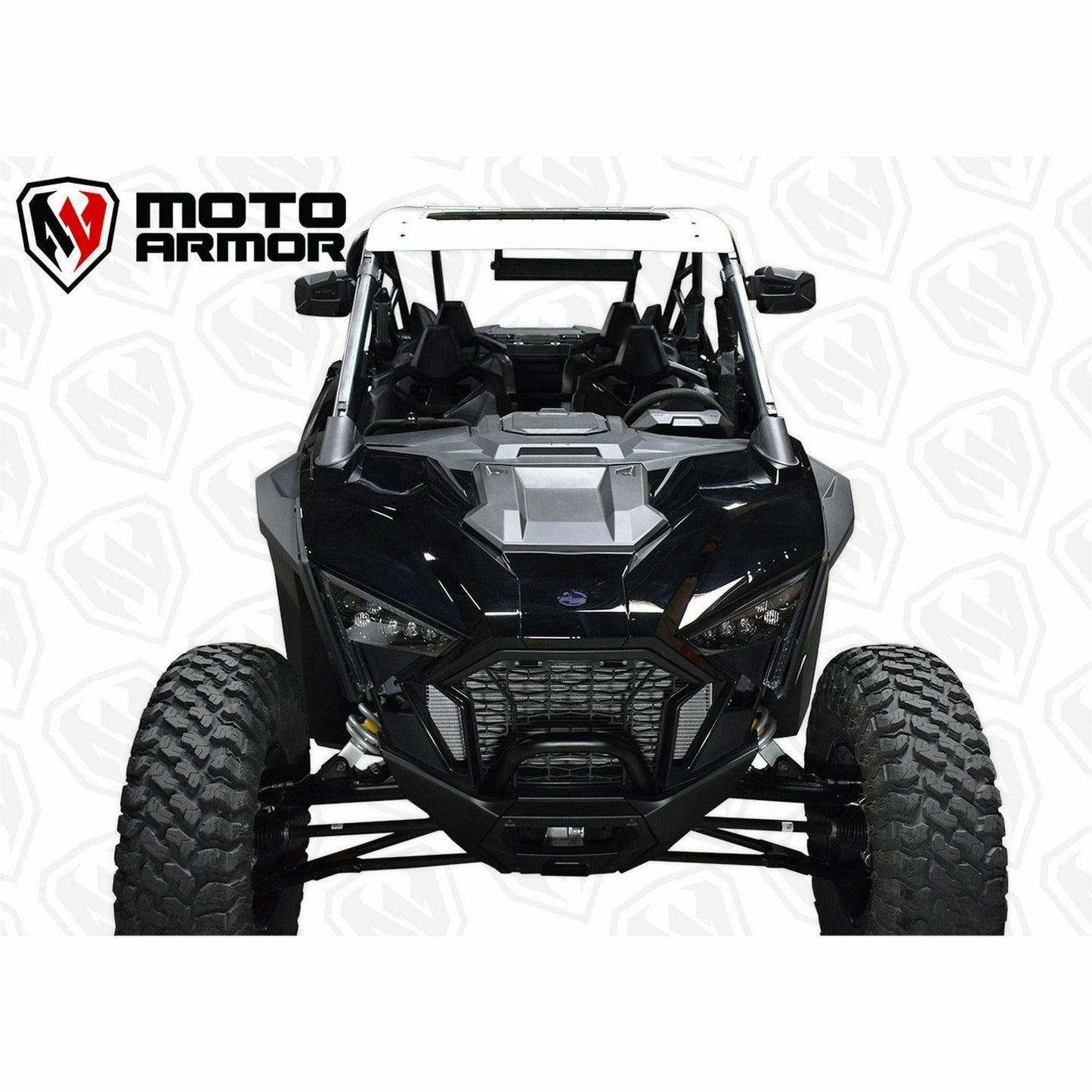 Moto Armor Polaris RZR Pro XP 4 / Turbo R 4 Aluminum Roof with Sunroof - MA-RZPRO-RF-4-AL-BLK