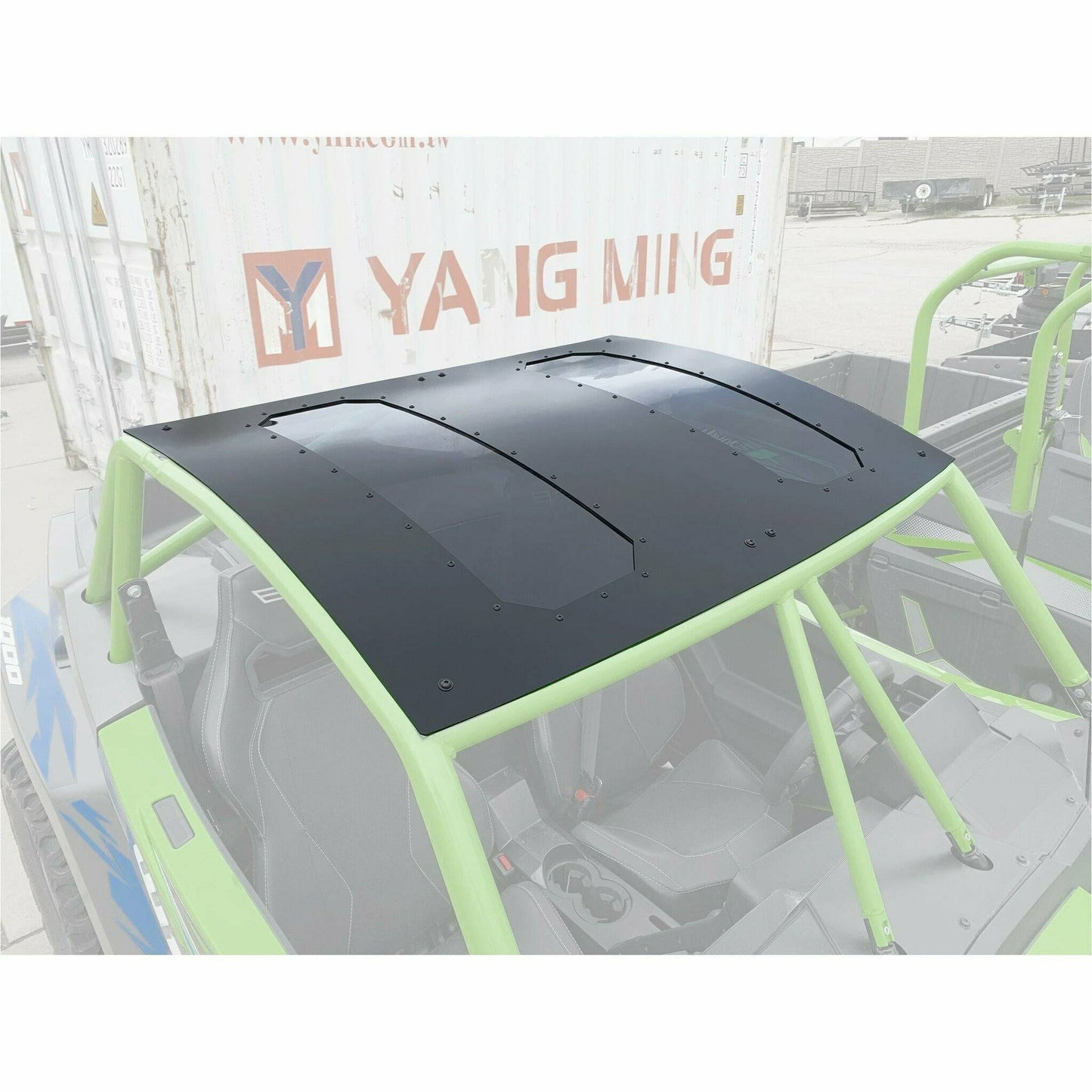 Moto Armor Arctic Cat Wildcat XX Aluminum Roof with Sunroof - MA-WCXX-RF-2-SR-BLK
