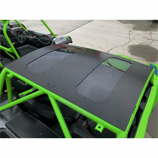 Moto Armor Arctic Cat Wildcat XX Aluminum Roof with Sunroof - MA-WCXX-RF-2-SR-BLK