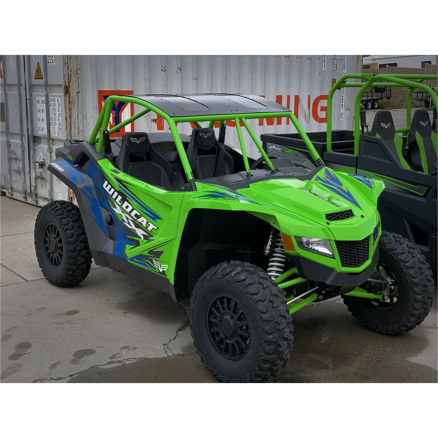 Moto Armor Arctic Cat Wildcat XX Aluminum Roof with Sunroof - MA-WCXX-RF-2-SR-BLK