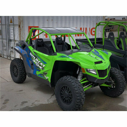 Moto Armor Arctic Cat Wildcat XX Aluminum Roof with Sunroof - MA-WCXX-RF-2-SR-BLK
