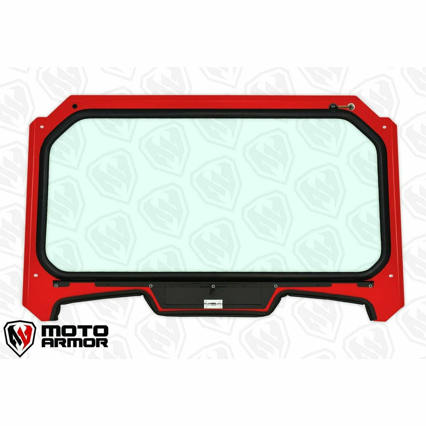 Moto Armor Polaris RZR (2019+) Glass Windshield - MA-RZ19-WS-GLS-BLK-C-Y