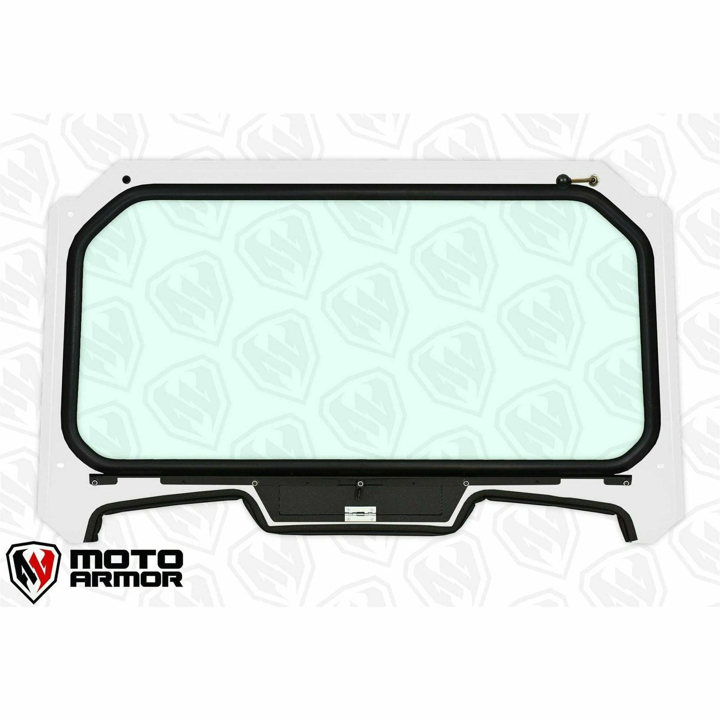 Moto Armor Polaris RZR (2019+) Glass Windshield - MA-RZ19-WS-GLS-BLK-C-Y