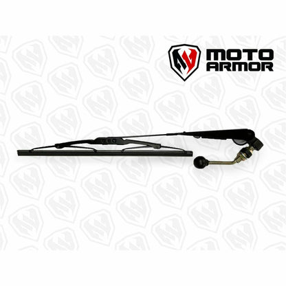 Moto Armor Polaris RZR (2019+) Glass Windshield - MA-RZ19-WS-GLS-BLK-C-Y