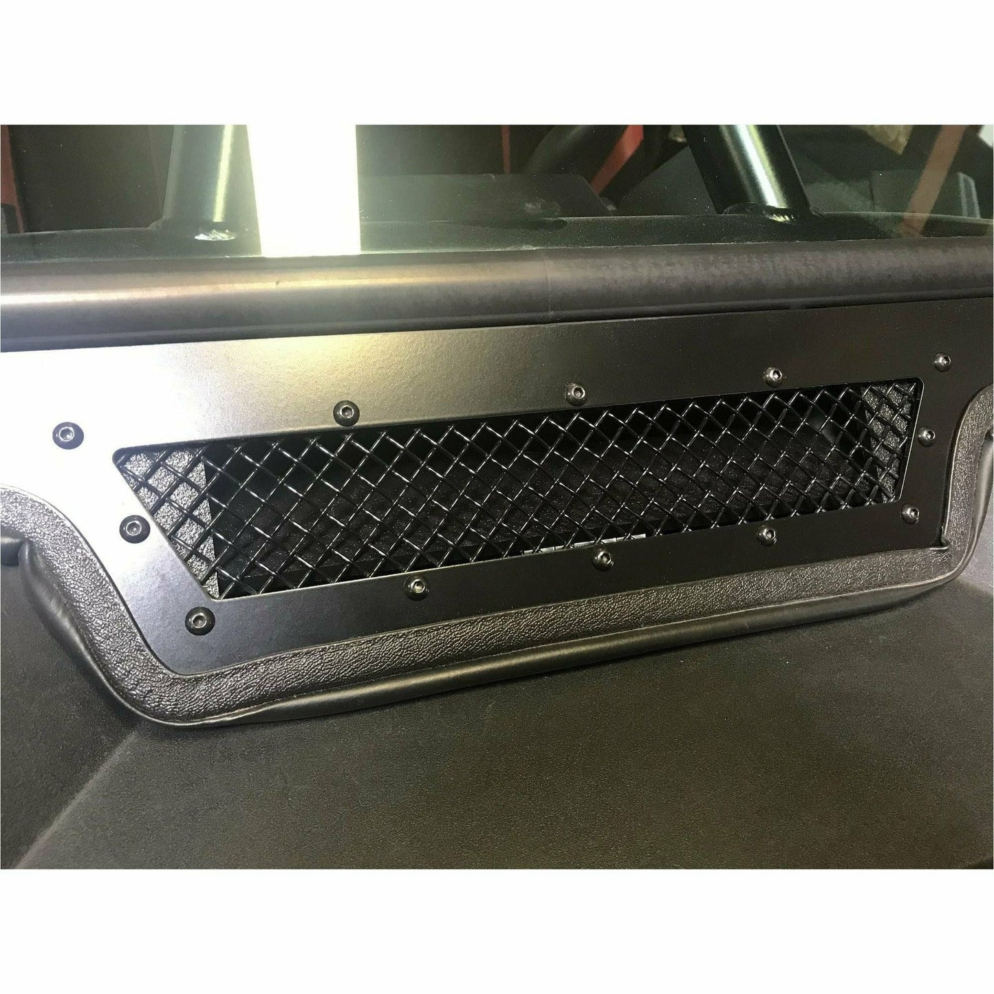 Moto Armor Polaris RZR (2019+) Glass Windshield for CageWRX Baja Spec Cage - MA-CWBJ19-WS-GLS-BLK-C-N