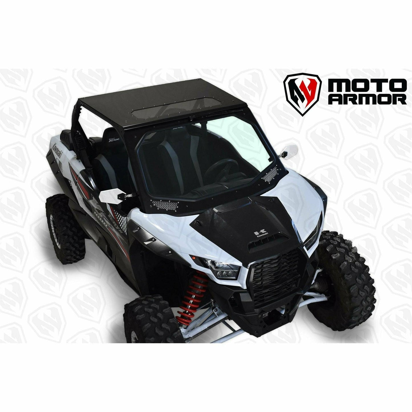 Moto Armor Kawasaki KRX Aluminum Roof with Sunroof - MA-KRX-RF-BLK