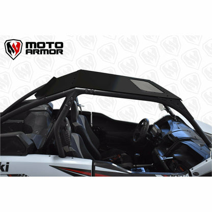 Moto Armor Kawasaki KRX Aluminum Roof with Sunroof - MA-KRX-RF-BLK