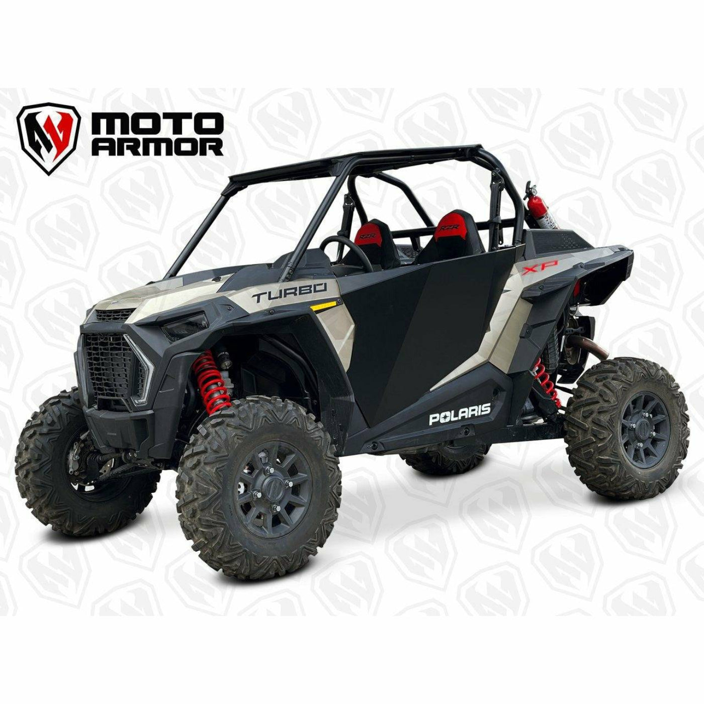 Moto Armor Polaris RZR Aluminum Door Kit - MA-RZ2-BLK