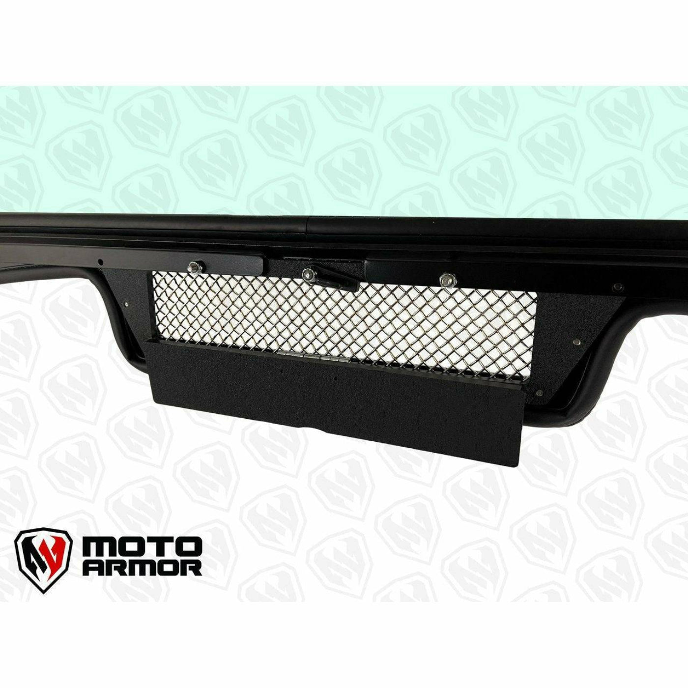 Moto Armor Polaris RZR Trail S Vented Glass Windshield - MA-RZTRL-WS-GLS-BLK-Y
