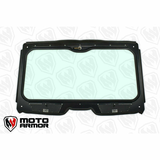 Moto Armor Honda Talon Vented Glass Windshield - MA-TLN-WS-GLS-BLK-C-Y