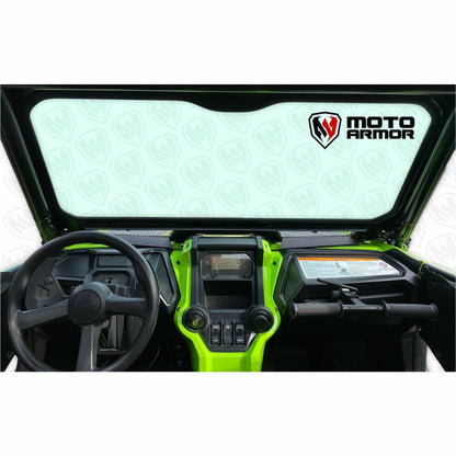 Moto Armor Honda Talon Vented Glass Windshield - MA-TLN-WS-GLS-BLK-C-Y