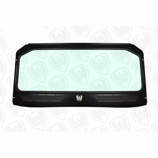 Moto Armor Polaris General Vented Glass Windshield - MA-GEN-WS-GLS-BLK-C-N