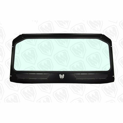 Moto Armor Polaris General Vented Glass Windshield - MA-GEN-WS-GLS-BLK-C-N