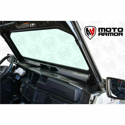 Moto Armor Polaris General Vented Glass Windshield - MA-GEN-WS-GLS-BLK-C-N