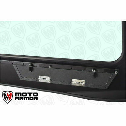 Moto Armor Polaris General Vented Glass Windshield - MA-GEN-WS-GLS-BLK-C-N