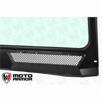 Moto Armor Polaris General Vented Glass Windshield - MA-GEN-WS-GLS-BLK-C-N