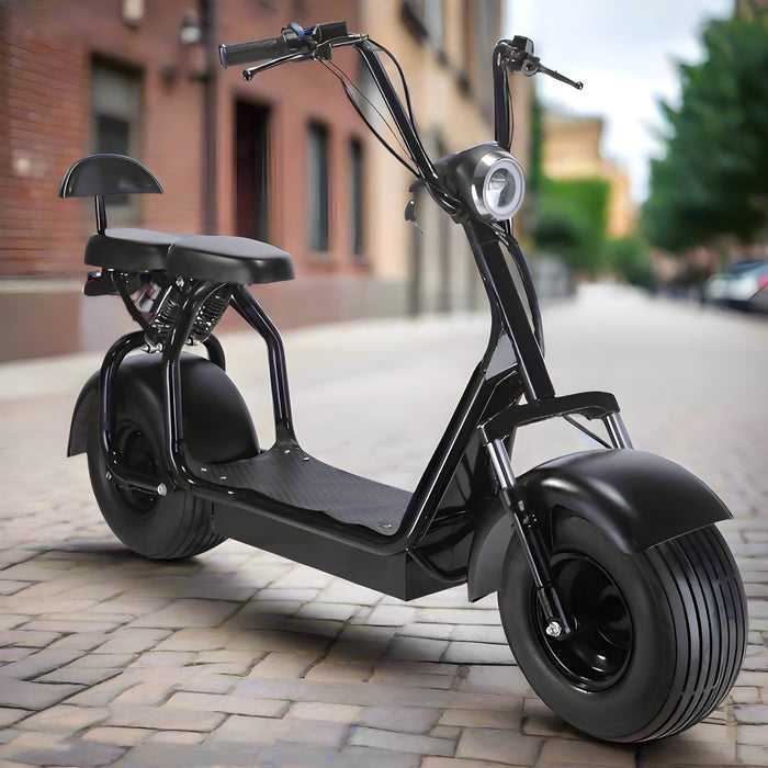 MotoTec Knockout 60V/12Ah 1000W Fat Tire Electric Scooter MT-Knockout-1000