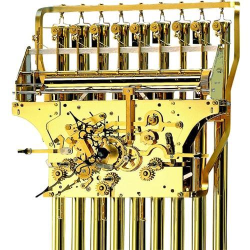 Kieninger Clock Movement with 9 Tube Tubular Chime - HTU 06