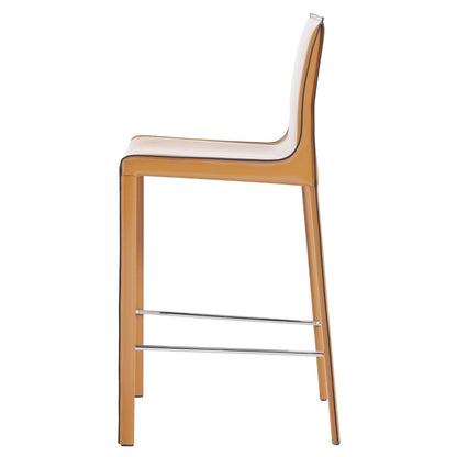 New Pacific Direct Gervin Recycled Leather Counter Stool, (Set of 2) -  448526R-29