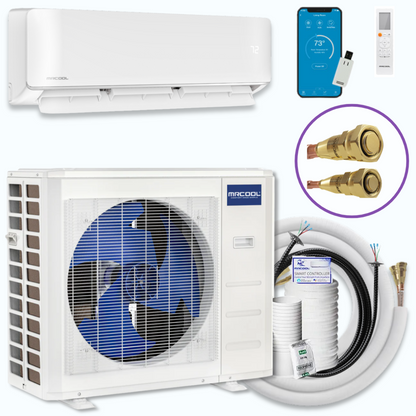 MRCOOL DIY 5th Gen EasyPro 12,000 BTU Single Zone Mini Split Complete System 115V with 16 ft. DIY Quick Connect Line Set and DIYPRO Cable,  - EZPRO-12-HP-11516D-O