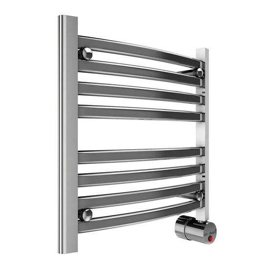 Mr Steam Broadway 8-Bar Wall-Mounted Electric Towel Warmer with Digital Timer - Polished Chrome - W219tpc