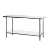 Chef AAA Commercial 72" Stainless Steel Work Table Food Prep (WxDxH) 72" x 24" x34" NSF - TL2723