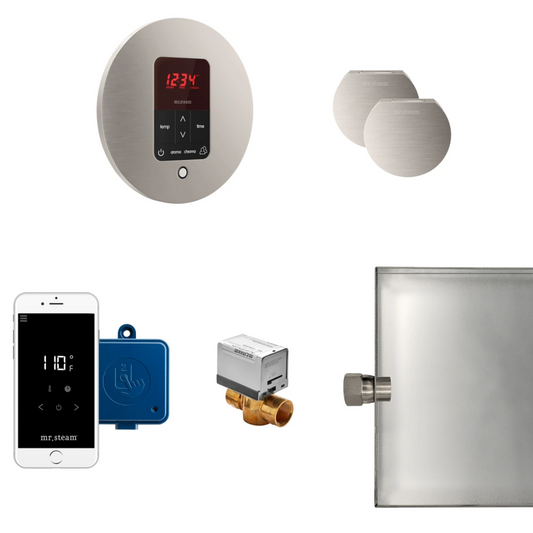 Mr Steam  Butler Max Package Round Brushed Nickel - MSBUTLERXRD-BN
