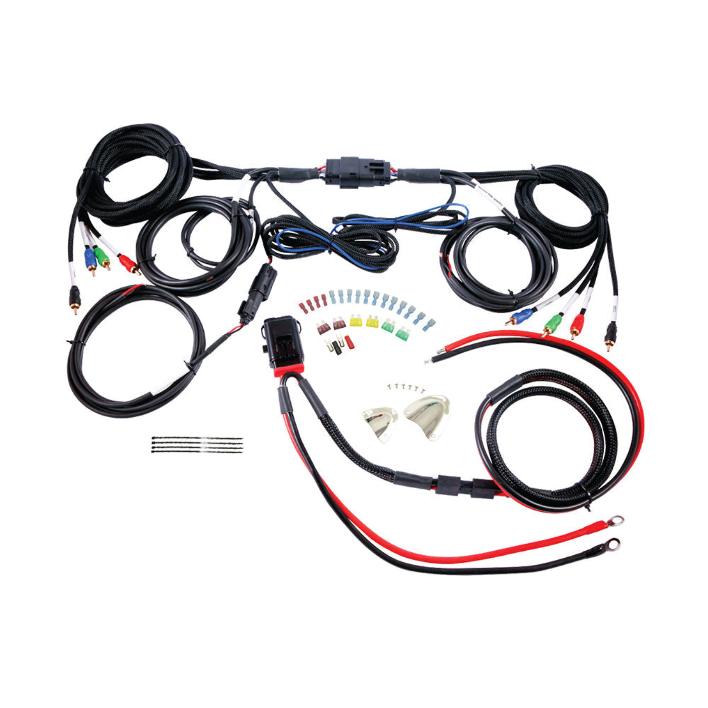 Diamond Audio 1998-2019 Harley Davidson 4-CH Audio Amplifier Wiring Kit (All Harley Baggers) - MSHR4