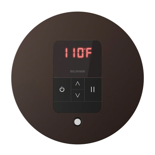 Mr. Steam iTempo Round Steam Shower Control in Oil Rubbed Bronze - MSITEMPORD-ORB