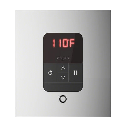 Mr. Steam iTempo Square Steam Shower Control in Polished Chrome - MSITEMPOSQ-PC