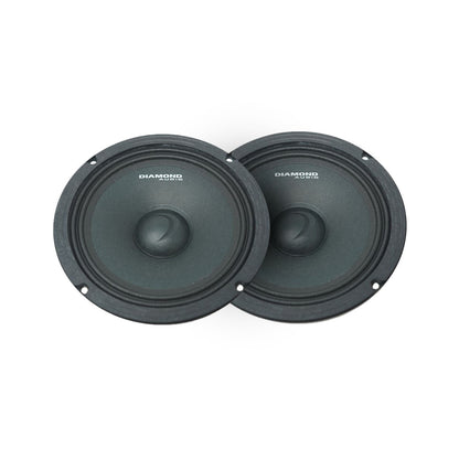 Diamond Audio MS PRO Series 6.5" High Output Midrange Speakers (Pair) - MSPRO65