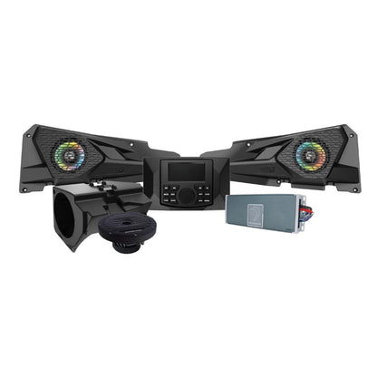 Diamond Audio 2014+ RZR 2DR / 4DR 6.5" 2-Way Power Sports All Weather Coaxial Speaker 4-Channel Full Range Class D Waterproof Amplifier - MSRZRKM22