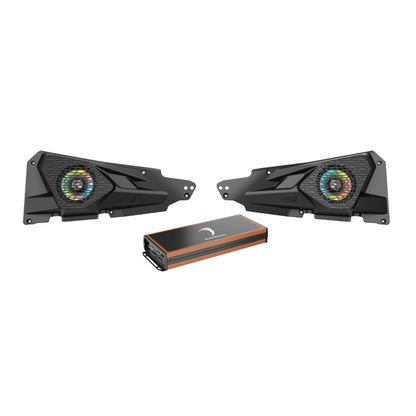 Diamond Audio 2014+ RZR XP 2DR/4DR 6.5" 2-Way All Weather Front Speaker Set with 2-Channel Amplifier - MSRZRKD12