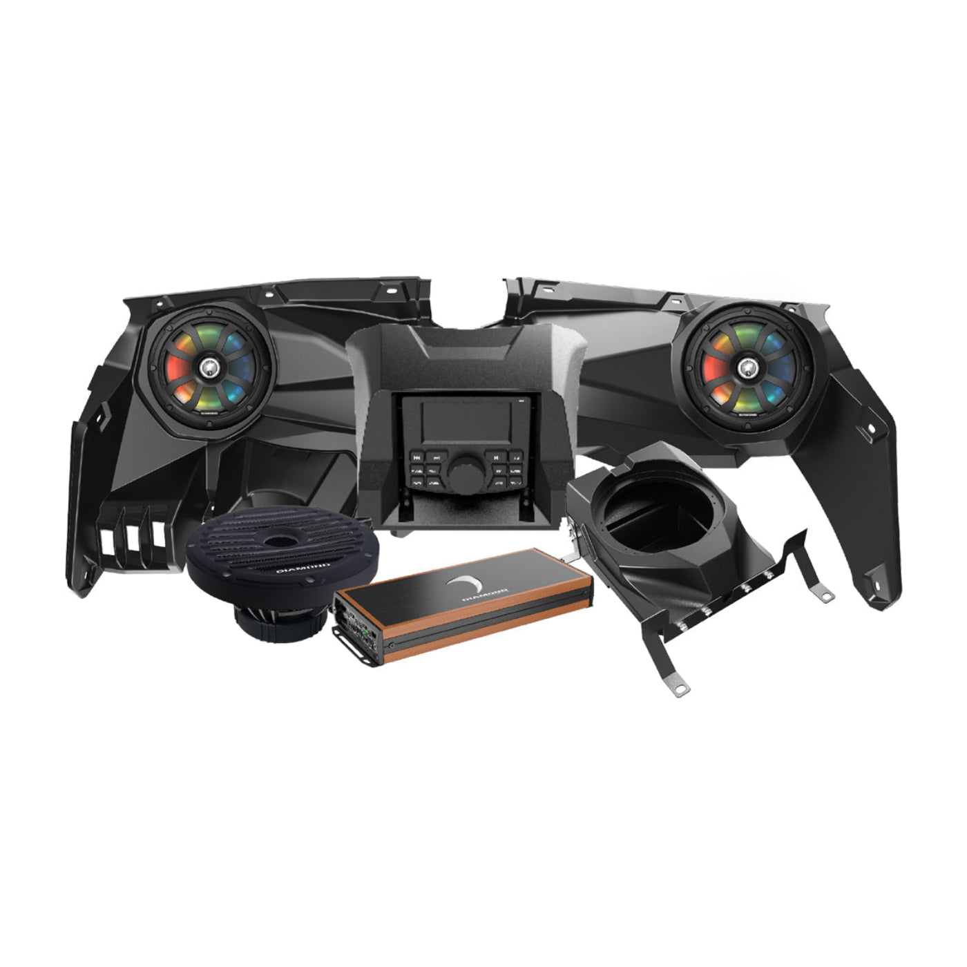 Diamond Audio Can-Am X3 Dash Audio Speaker Kit - MSX3KD2