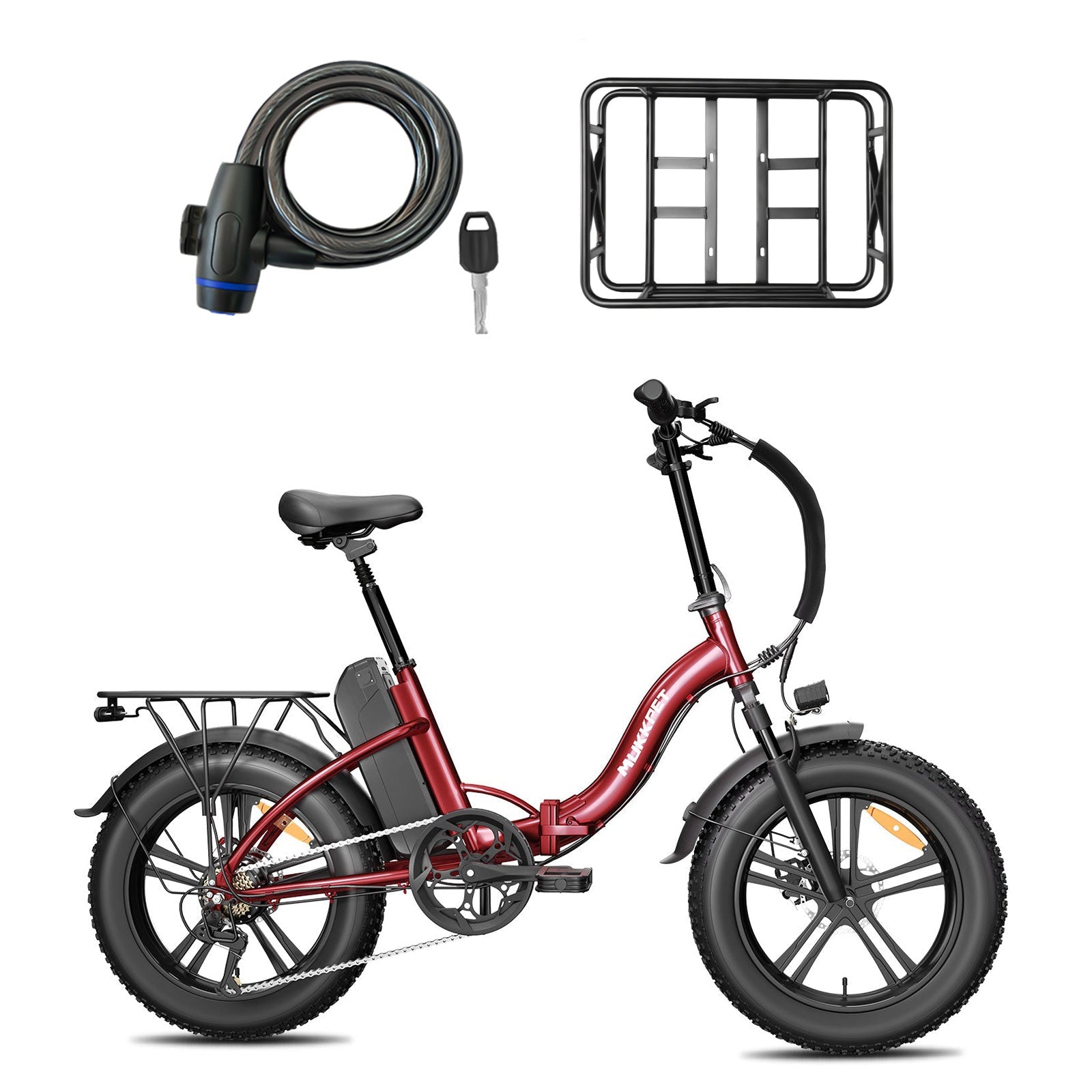 Mukkpet GL 48V/13Ah 750W All Terrain Folding Fat Tire Electric Bike