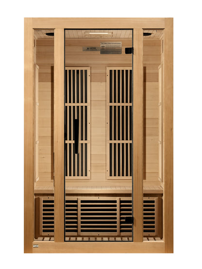 Golden Designs "Seattle" 2 Person Near Zero EMF FAR IR Sauna - MX-J206-01-ZF