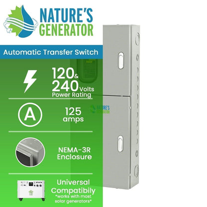 Nature's Generator 125A Automatic Transfer Switch - NGA12532448W