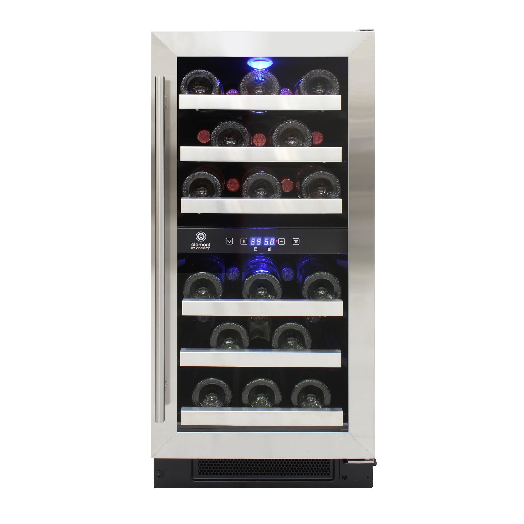 Vinotemp Connoisseur Series Compact Dual-Zone Wine Cooler - EL-WCU113-03