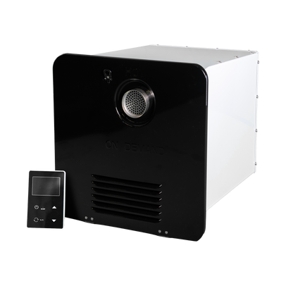 RVMP Flex Temp On-Demand Propane Tankless Water Heater for RVs  | Black Color | Anti-Freezing System | Anti-Scald System | Digital Remote | FG-SBMC-12 - 240171