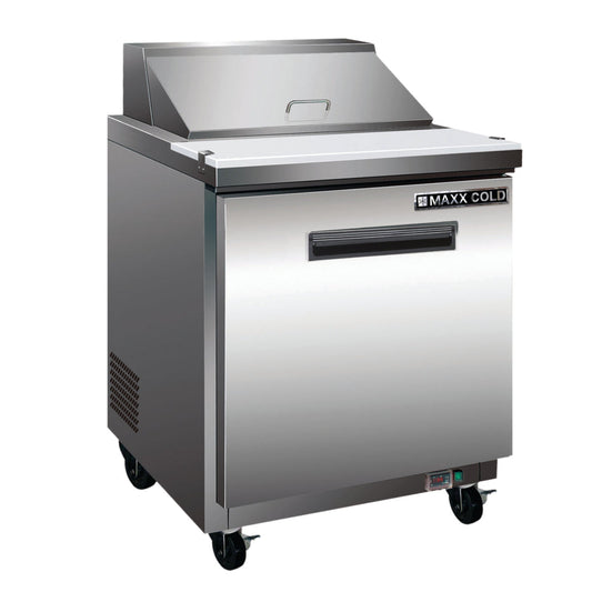 Maxx Cold 29" One-Door Refrigerated Megatop Prep Unit - MXCR29MHC