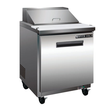 Maxx Cold 29" One-Door Refrigerated Megatop Prep Unit - MXCR29MHC