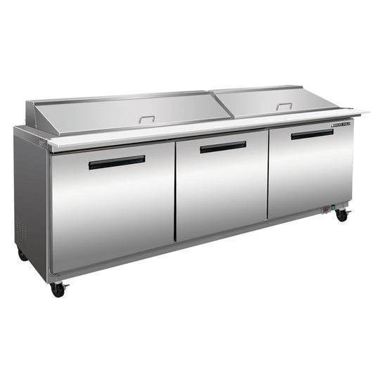 Maxx Cold 72" Three-Door Refrigerated Megatop Prep Unit - MXCR72MHC