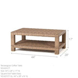 North Cape Grand Palm Rectangular Coffee Table - NC4331CTR-PR