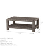 North Cape Grand Stafford Rectangular Coffee Table - NC4331ETSQ-HSK