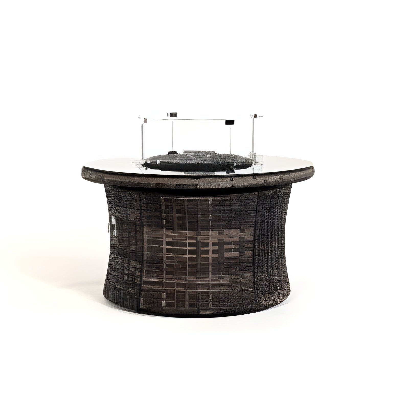 North Cape Lakeside 42" Round Woven Fire Table - NC5314R42-HUSK