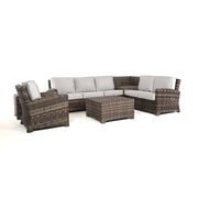 North Cape Lakeside Sectional Deep Seating Set 7 Piece Set