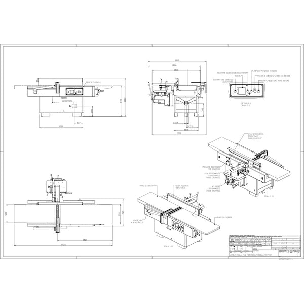 SCM Nova F 520 - Xylent 20" Jointer - Nova F 520X