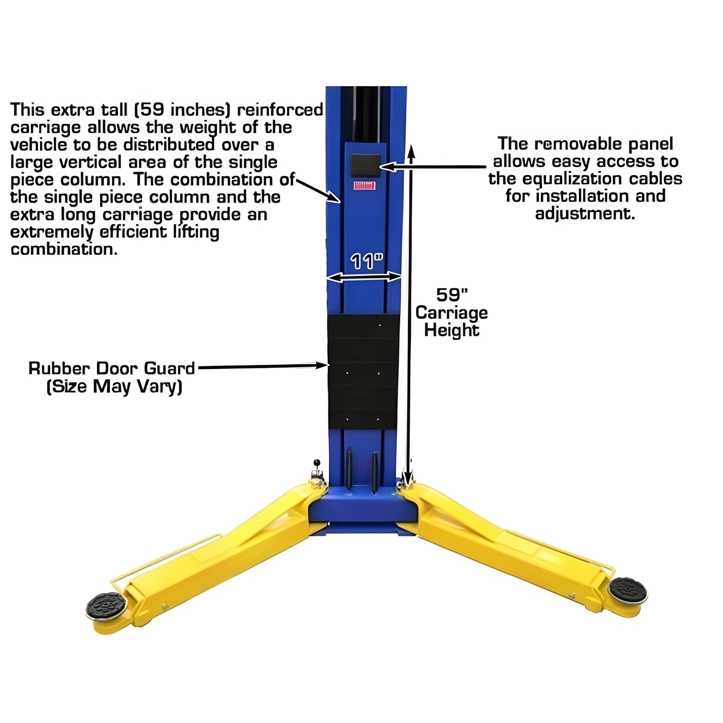 Atlas OHX10000X 10,000 lb Extra Tall 2-Post Lift - ATEATTD-OHX10000X-FPD