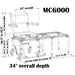 Nuprodx Multichair Stationary Tub and Commode Slider System - Mc6000